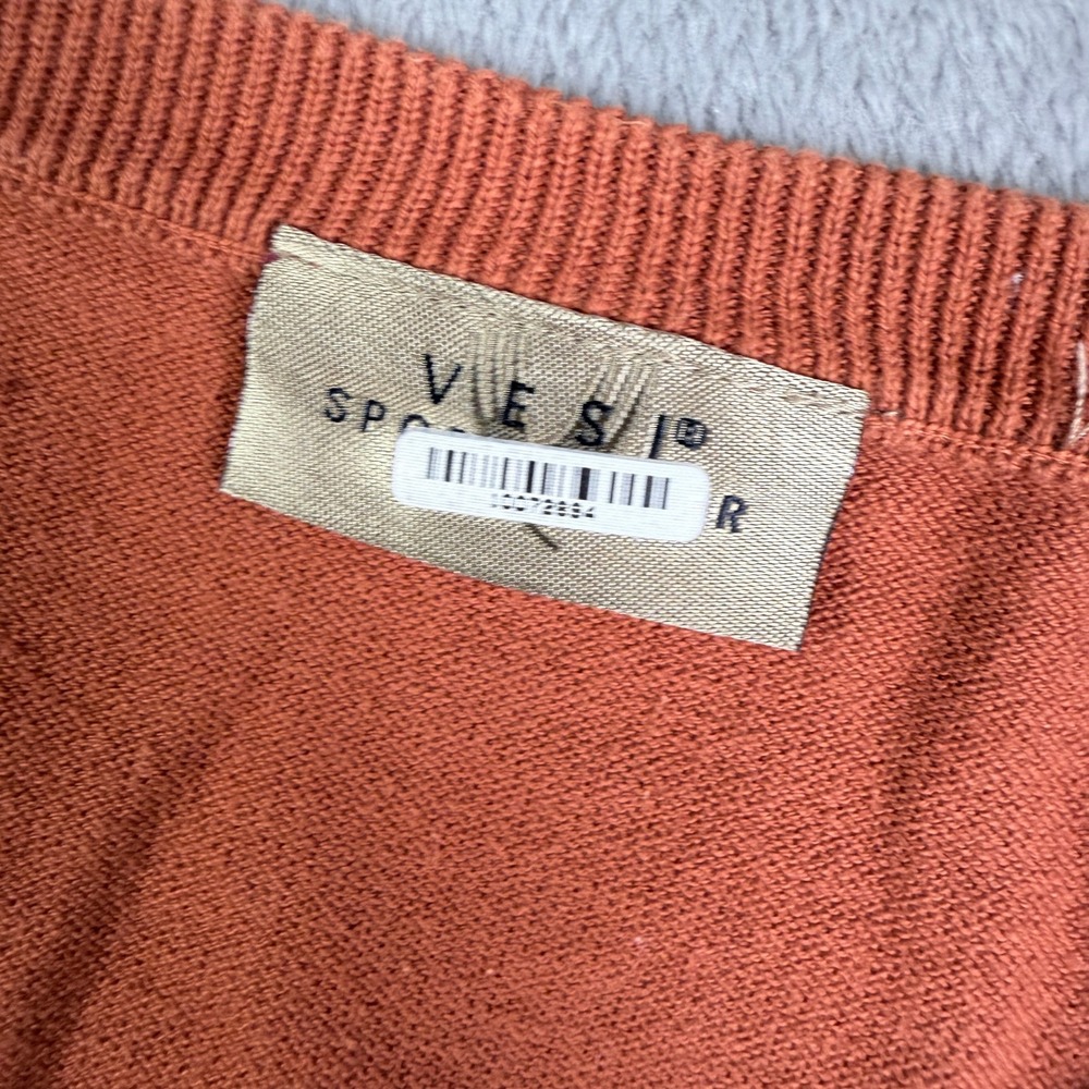 Vesi Sportswear Texas Longhorns Argyle Sweater Vest Burnt Orange Mens XL NCAA - Picture 3 of 6